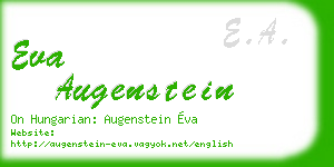 eva augenstein business card